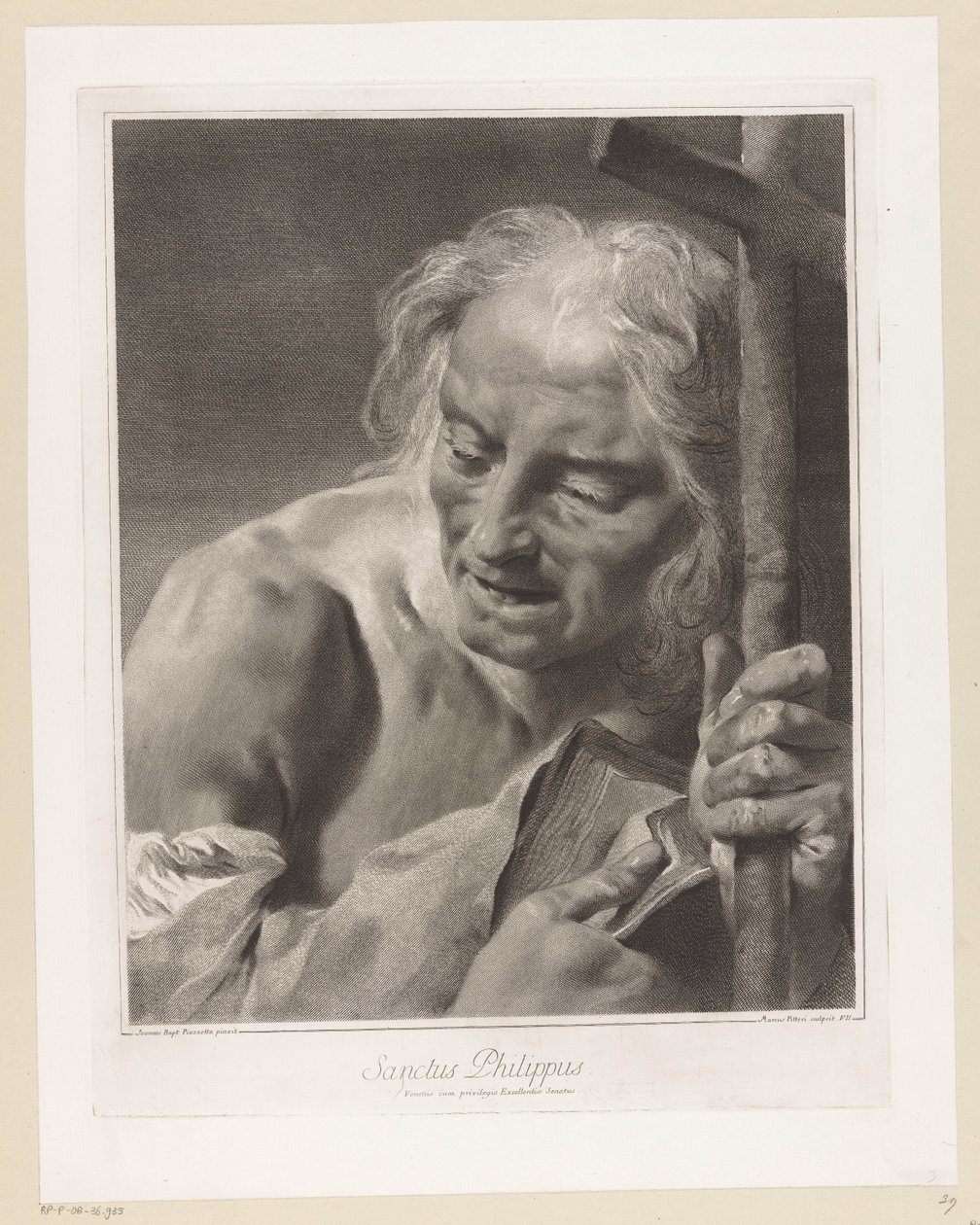 Felipe el Apóstol San Felipe (título sobre objeto) Apóstoles (título de la serie) de Giovanni Marco Pitteri