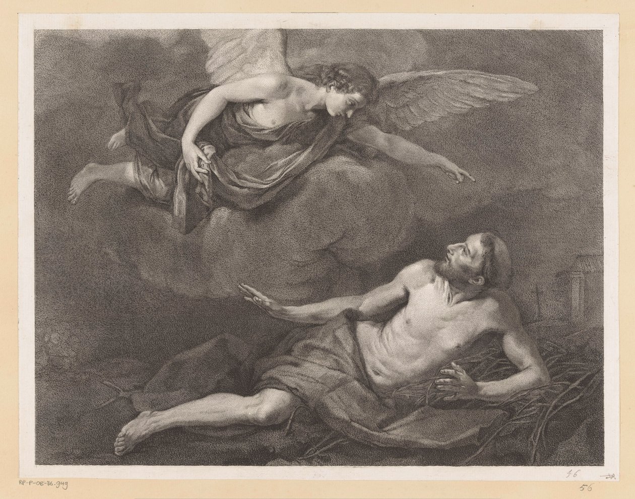 San Francisco de Asís y el Ángel de Giovanni Marco Pitteri