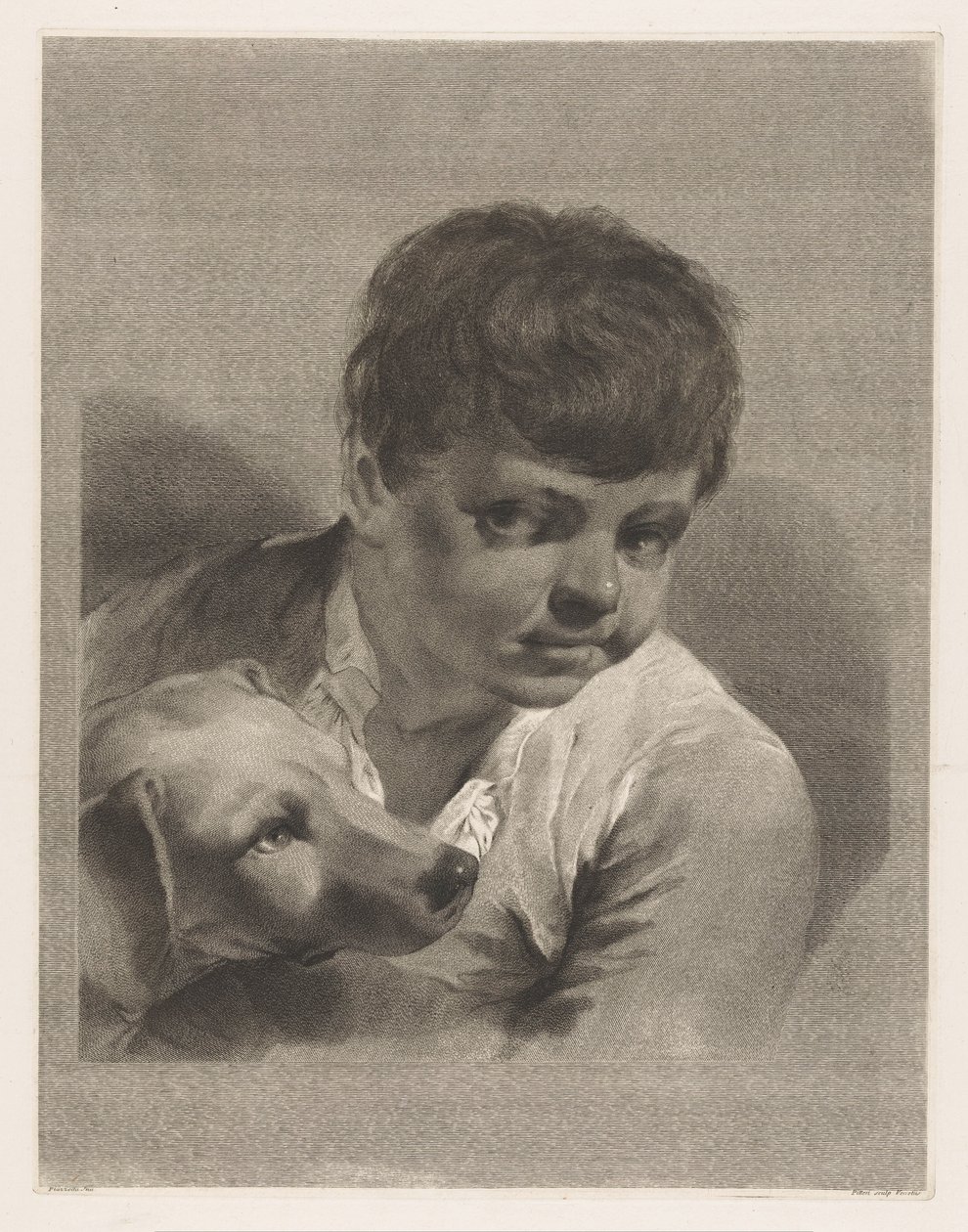 chico con perro de Giovanni Marco Pitteri