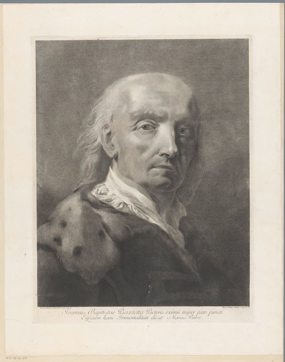 Retrato del artista Giovanni Battista Piazzetta de Giovanni Marco Pitteri