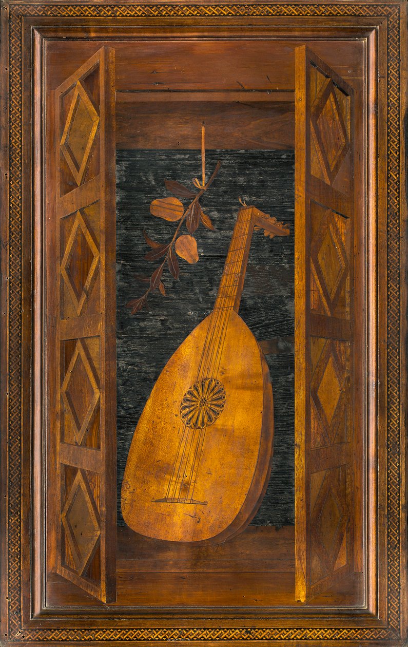 Coro canónico de madera, Incrustado por Giovanni Maria Platina 1484, Sitial superior de Giovanni Maria Platina