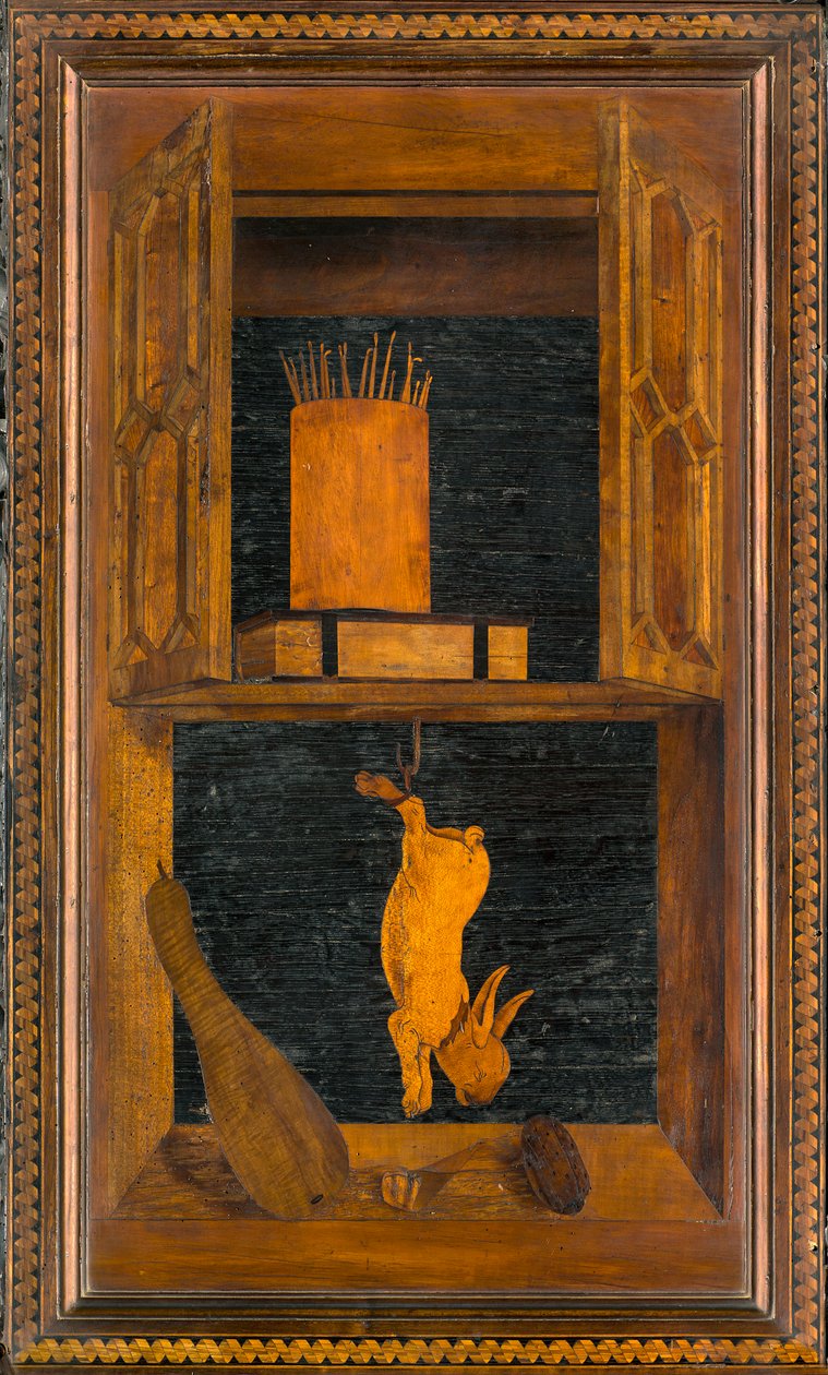 Coro canónico de madera, Incrustado por Giovanni Maria Platina 1484, Sitial superior de Giovanni Maria Platina