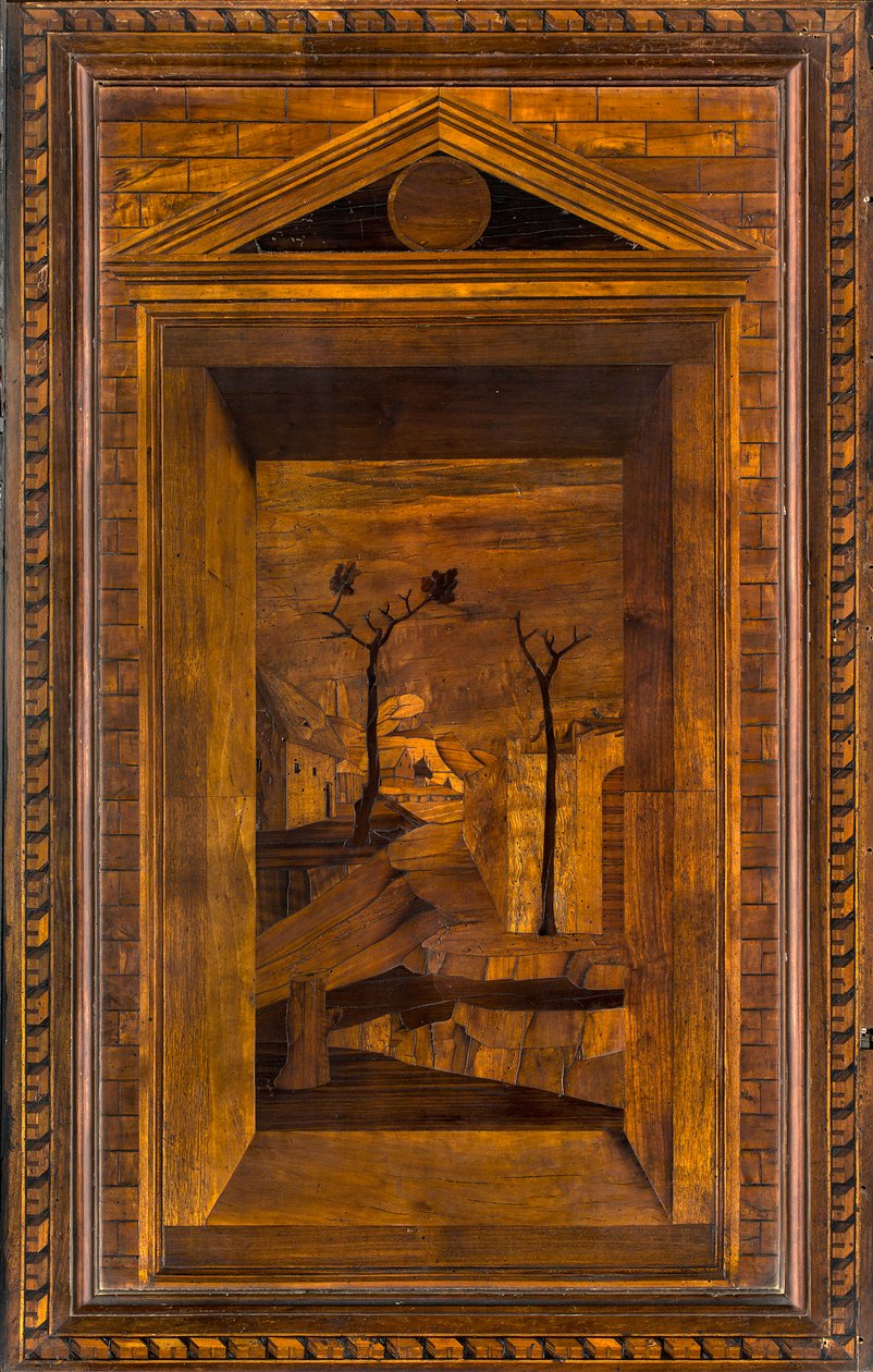 Coro Canónico de Madera, Incrustado por Giovanni Maria Platina 1484, Stallo Superior de Giovanni Maria Platina
