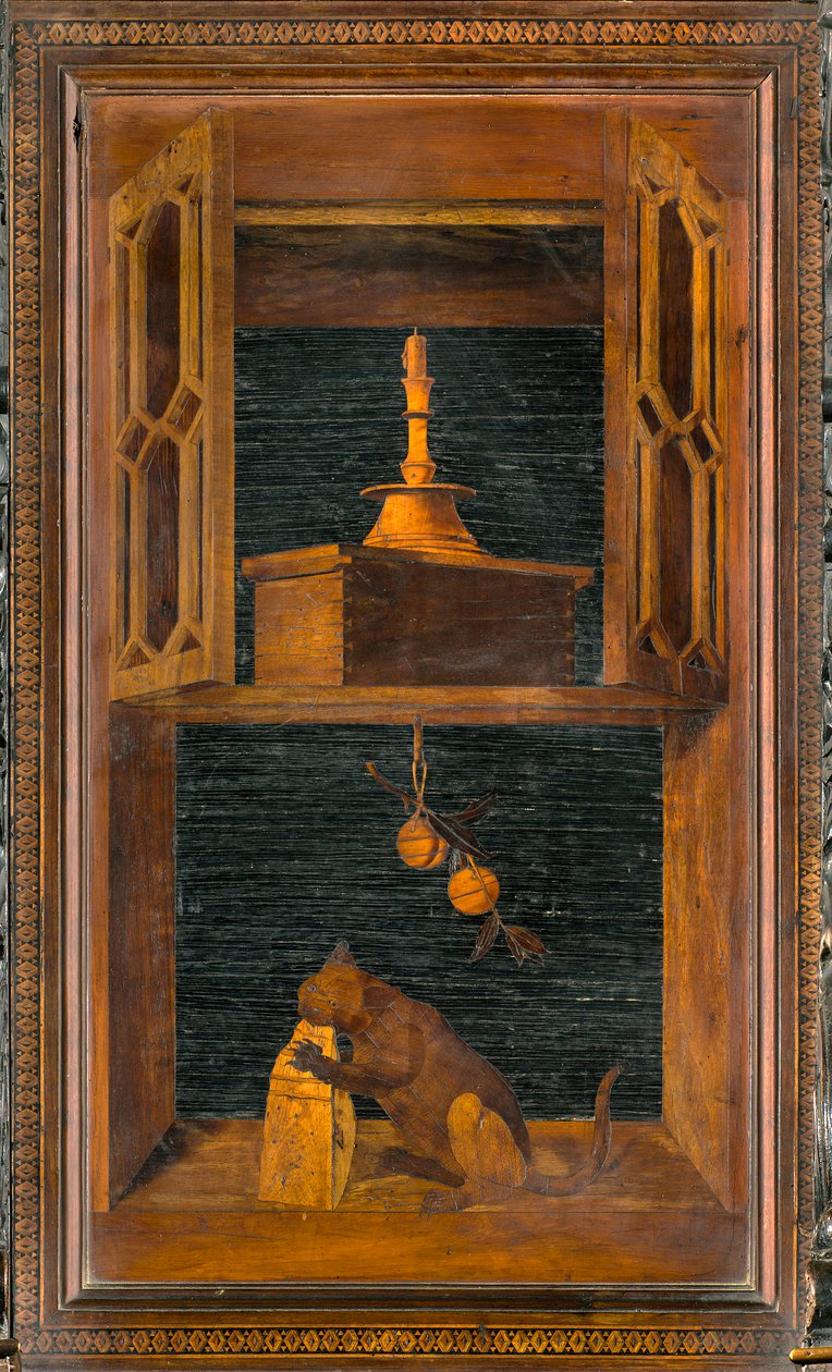 Coro Canónico de Madera, Incrustado por Giovanni Maria Platina 1484, Stallo Superior de Giovanni Maria Platina
