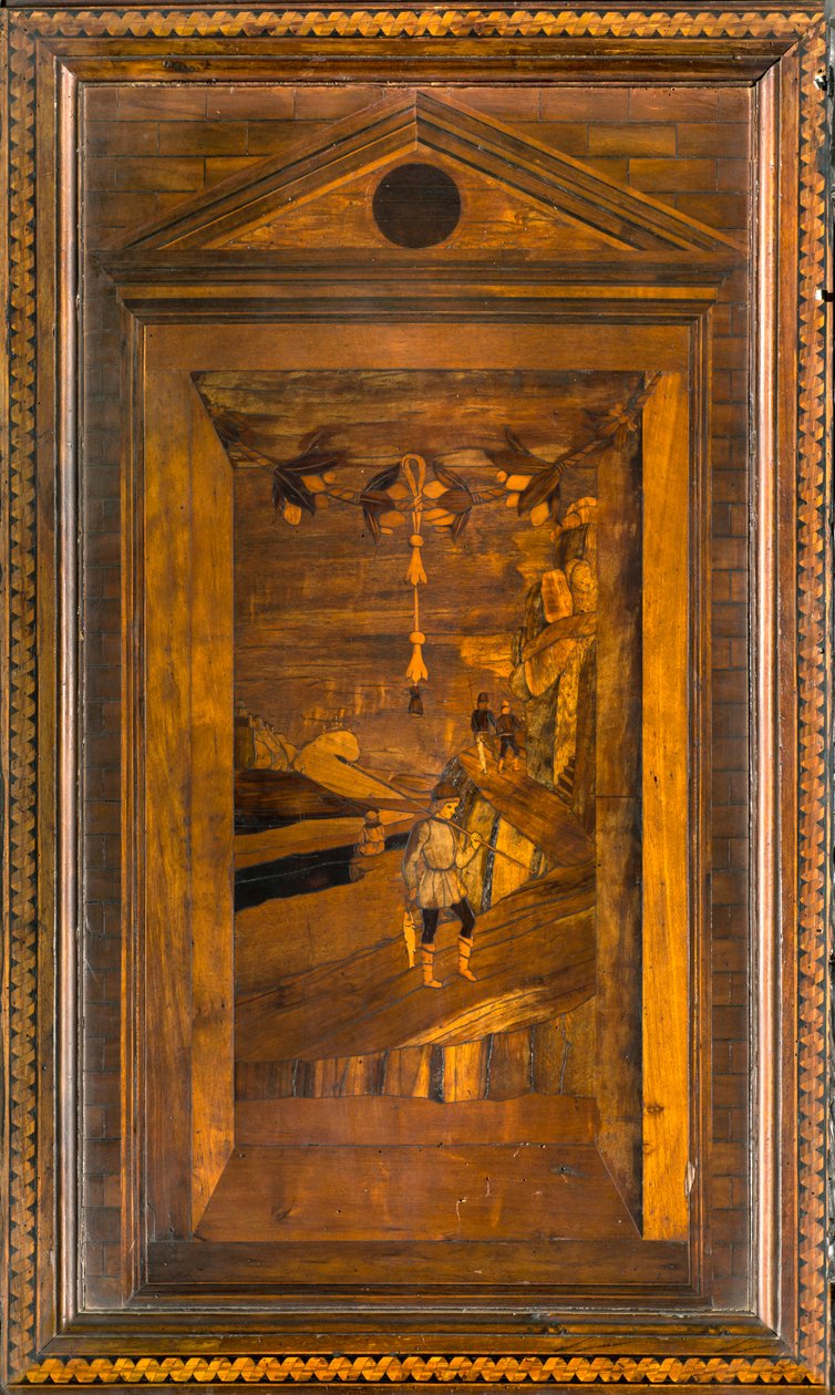Coro Canónico de Lignaean, Incrustado por Giovanni Maria Platina 1484, Stallo Superior de Giovanni Maria Platina