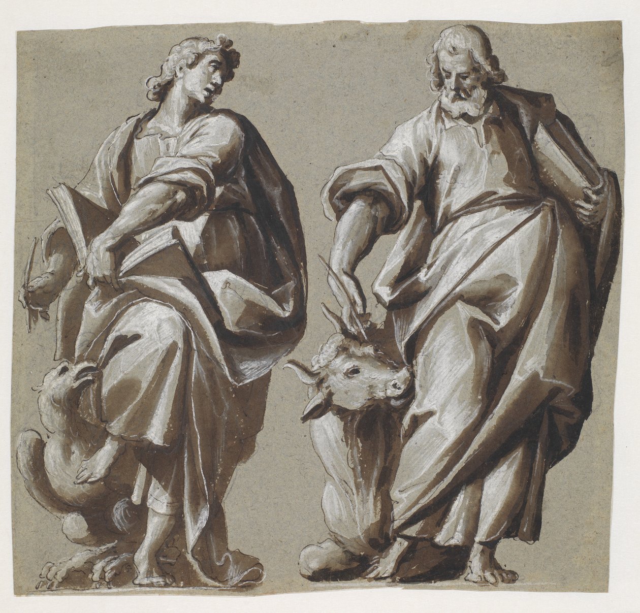Los evangelistas Juan y Lucas de Giovanni Mauro della Rovere