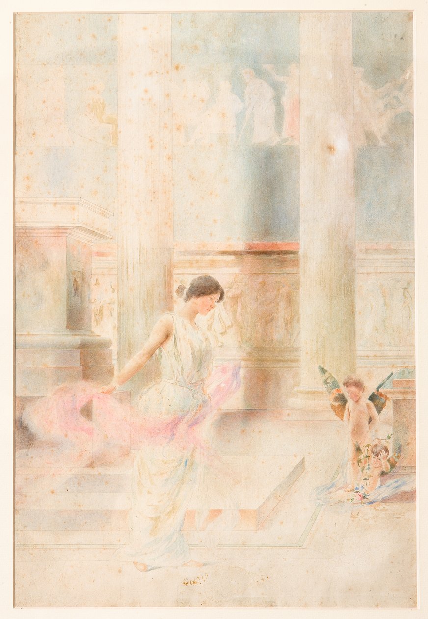 Danza nupcial (acuarela) de Giovanni Muzzioli