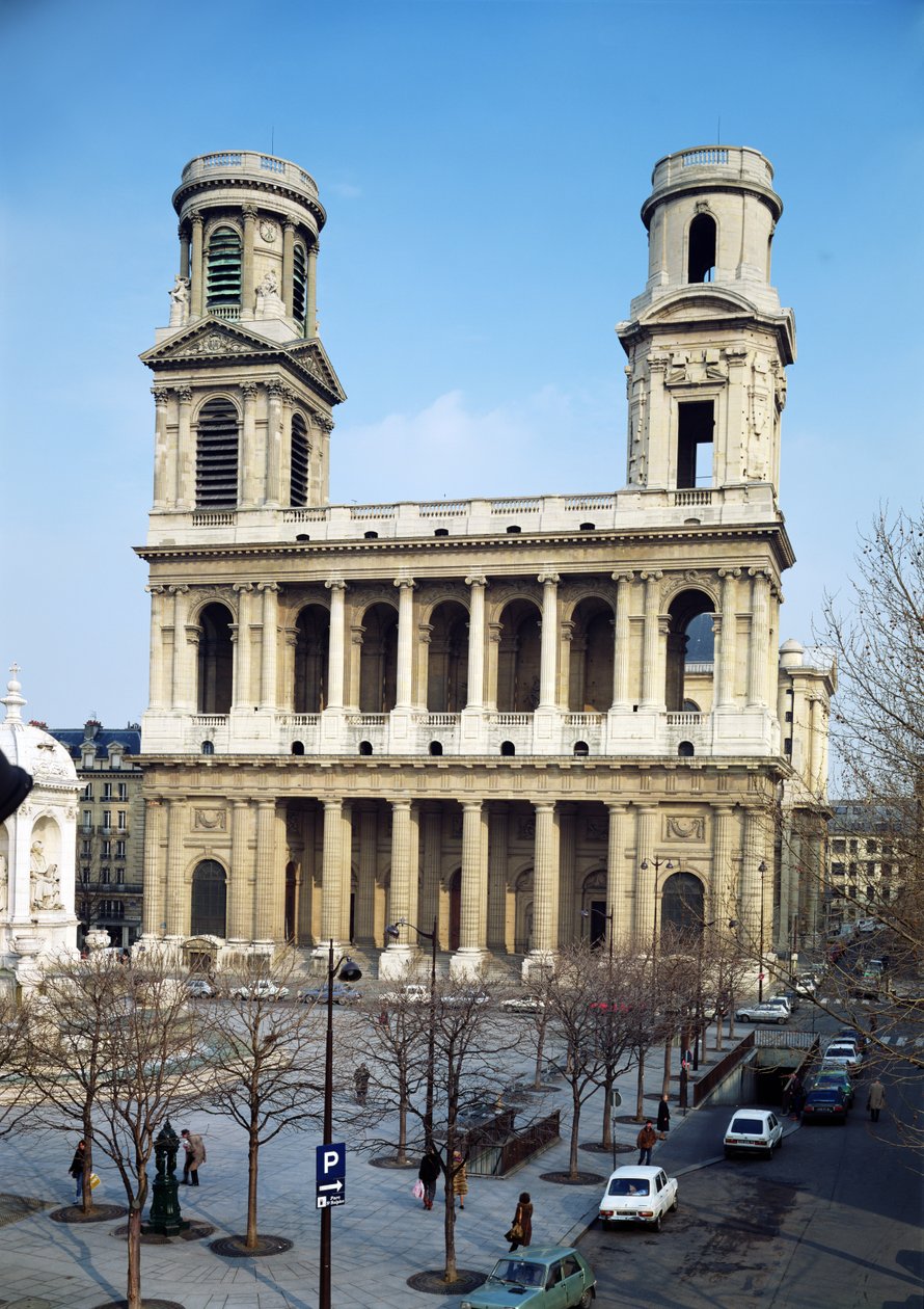 Fachada de la Iglesia de Saint-Sulpice, París (foto) de Giovanni Niccolo Servandoni