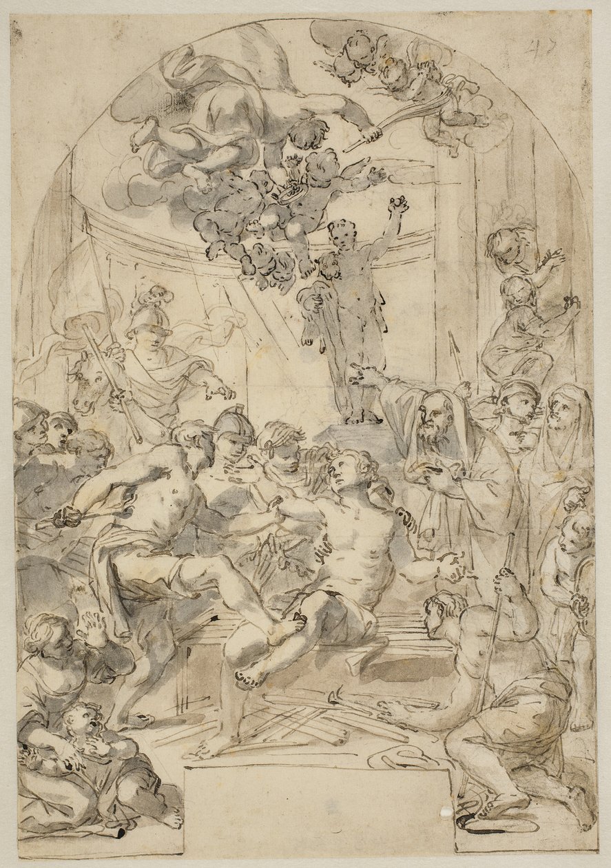 El martirio de San Lorenzo de Giovanni Odazzi