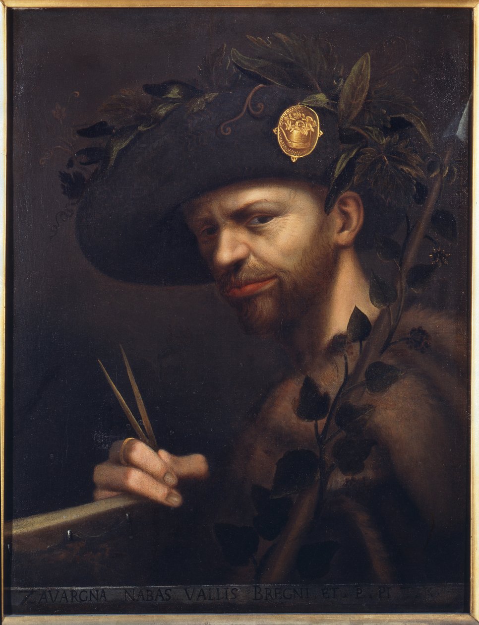 Autorretrato como abad de la Accademia della Valle di Blenio de Giovanni Paolo Lomazzo
