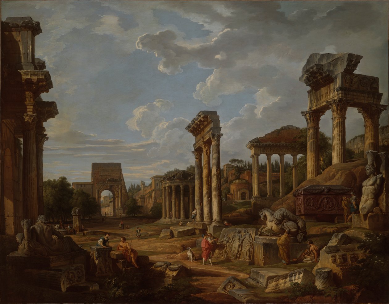 Un Capricho del Foro Romano de Giovanni Paolo Panini