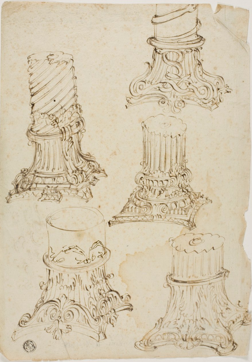 Bocetos de Capitales Corintios de Giovanni Paolo Panini