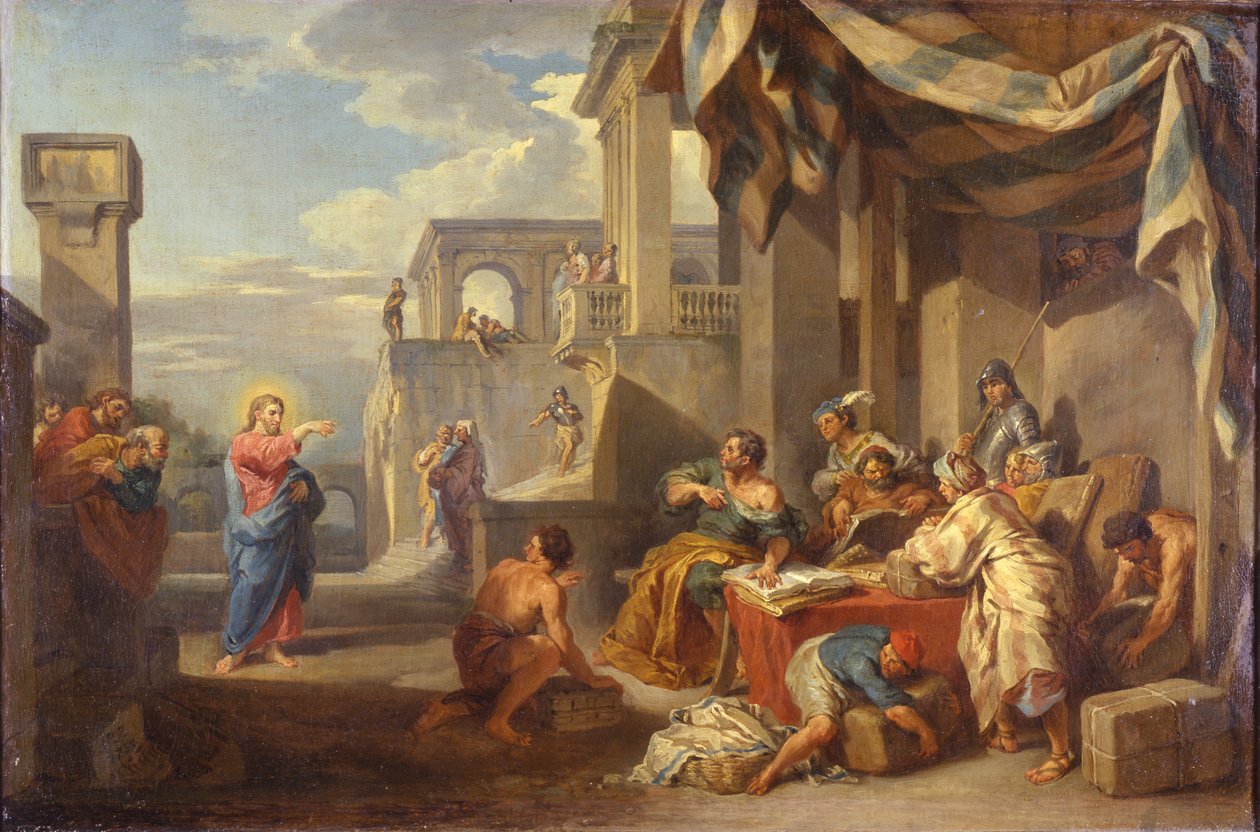 La vocación de San Mateo de Giovanni Paolo Panini