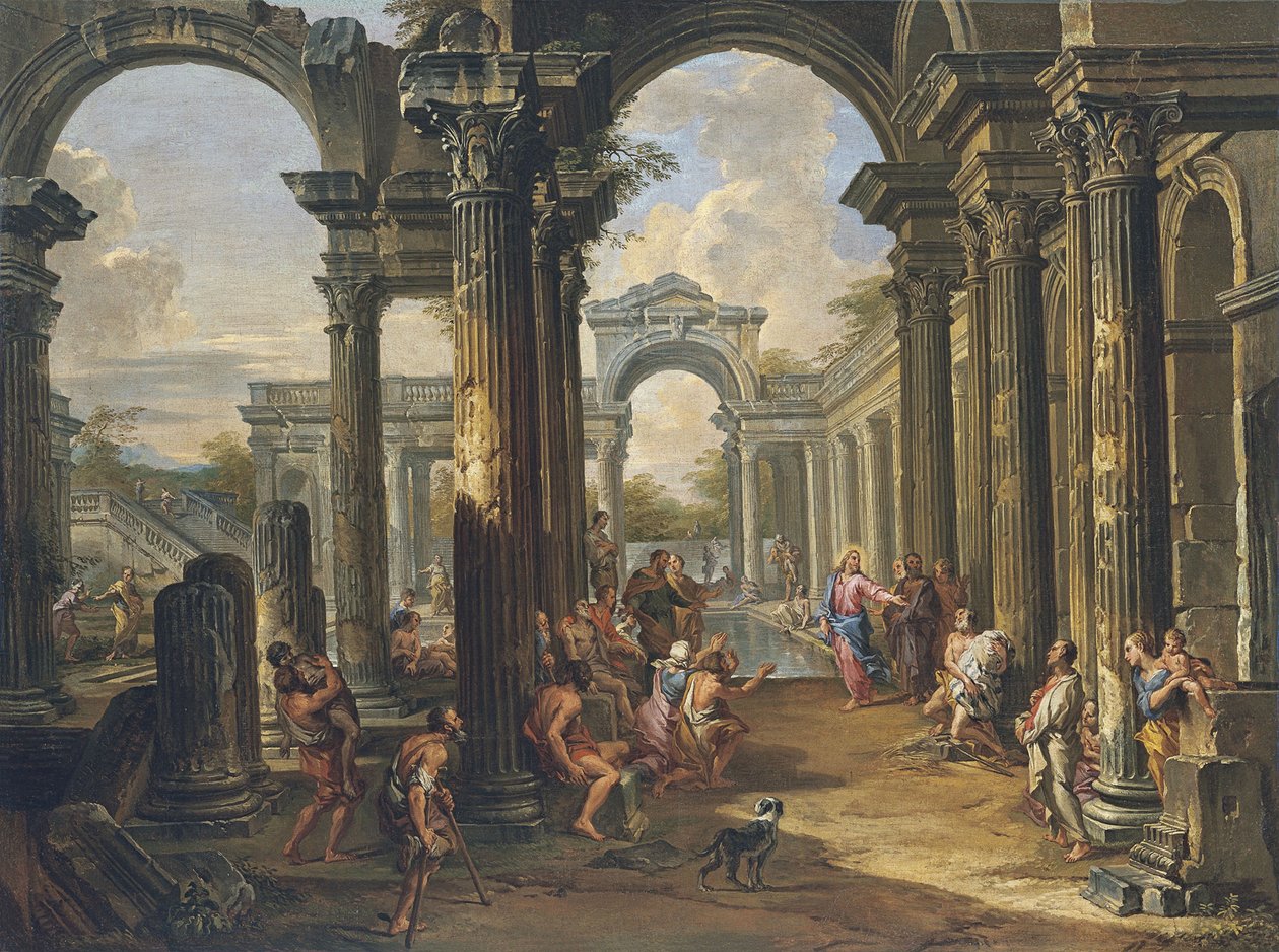 El Estanque de Betesda de Giovanni Paolo Pannini