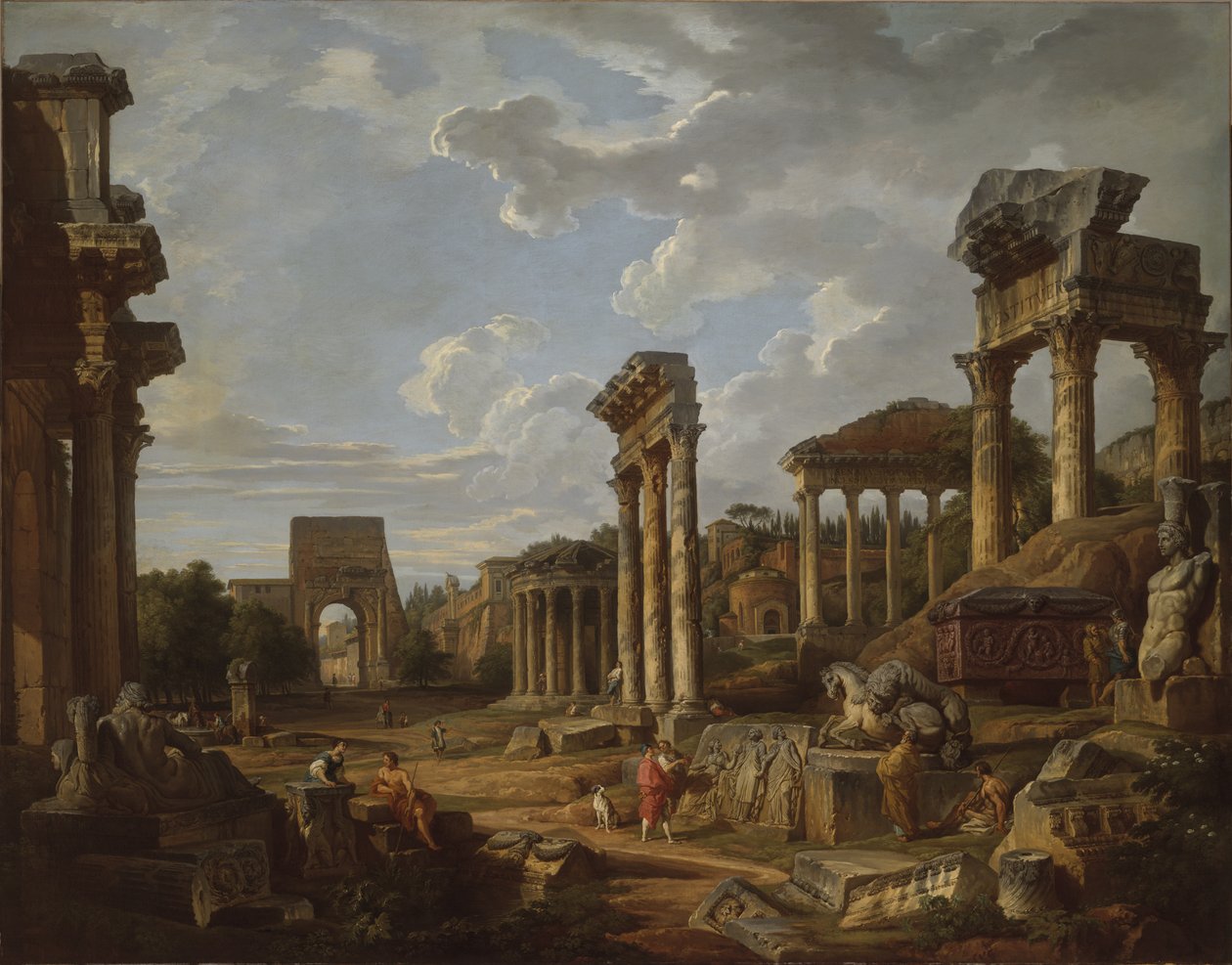 Un Capricho del Foro Romano de Giovanni Paolo Pannini