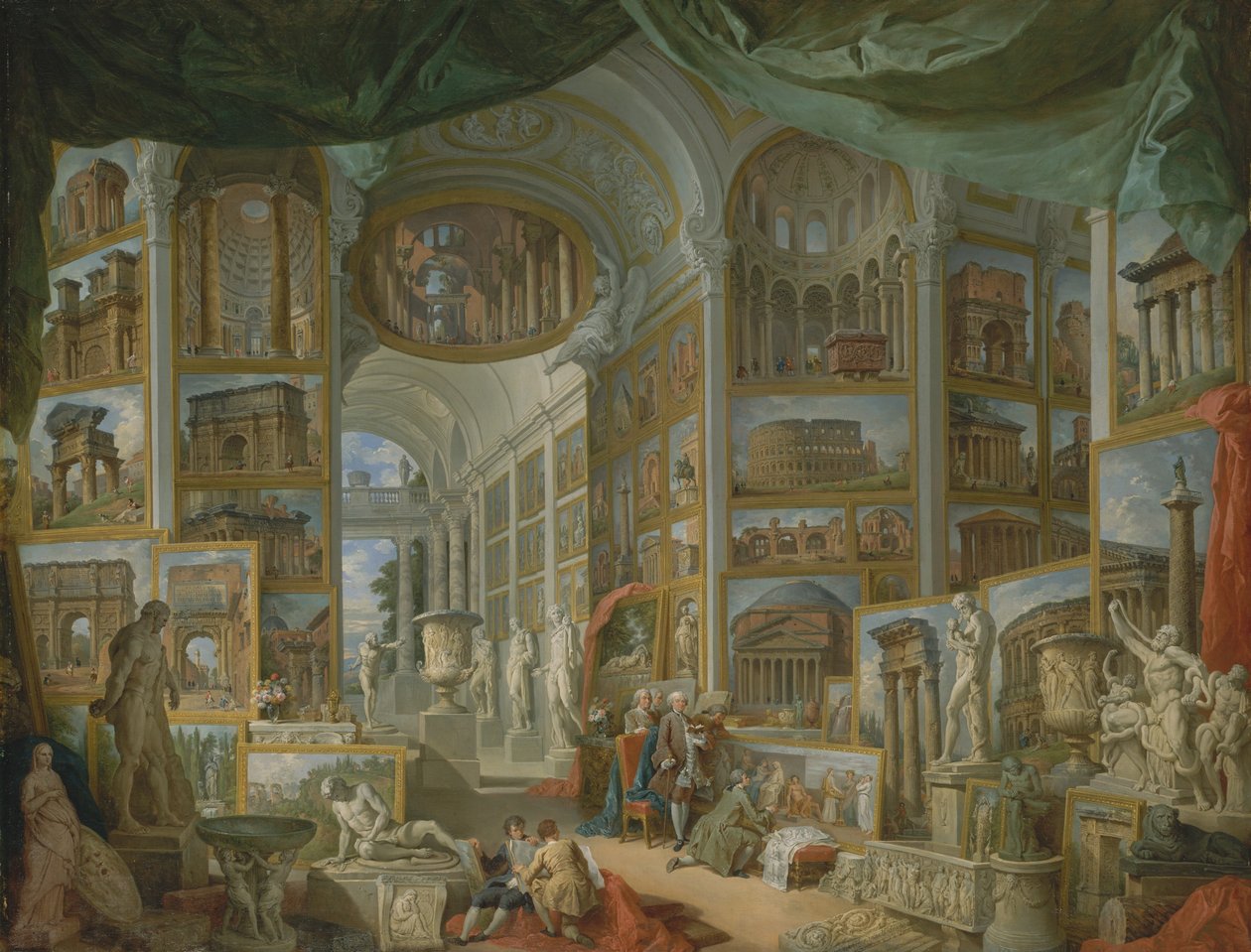 Roma antigua, 1757 de Giovanni Paolo Pannini