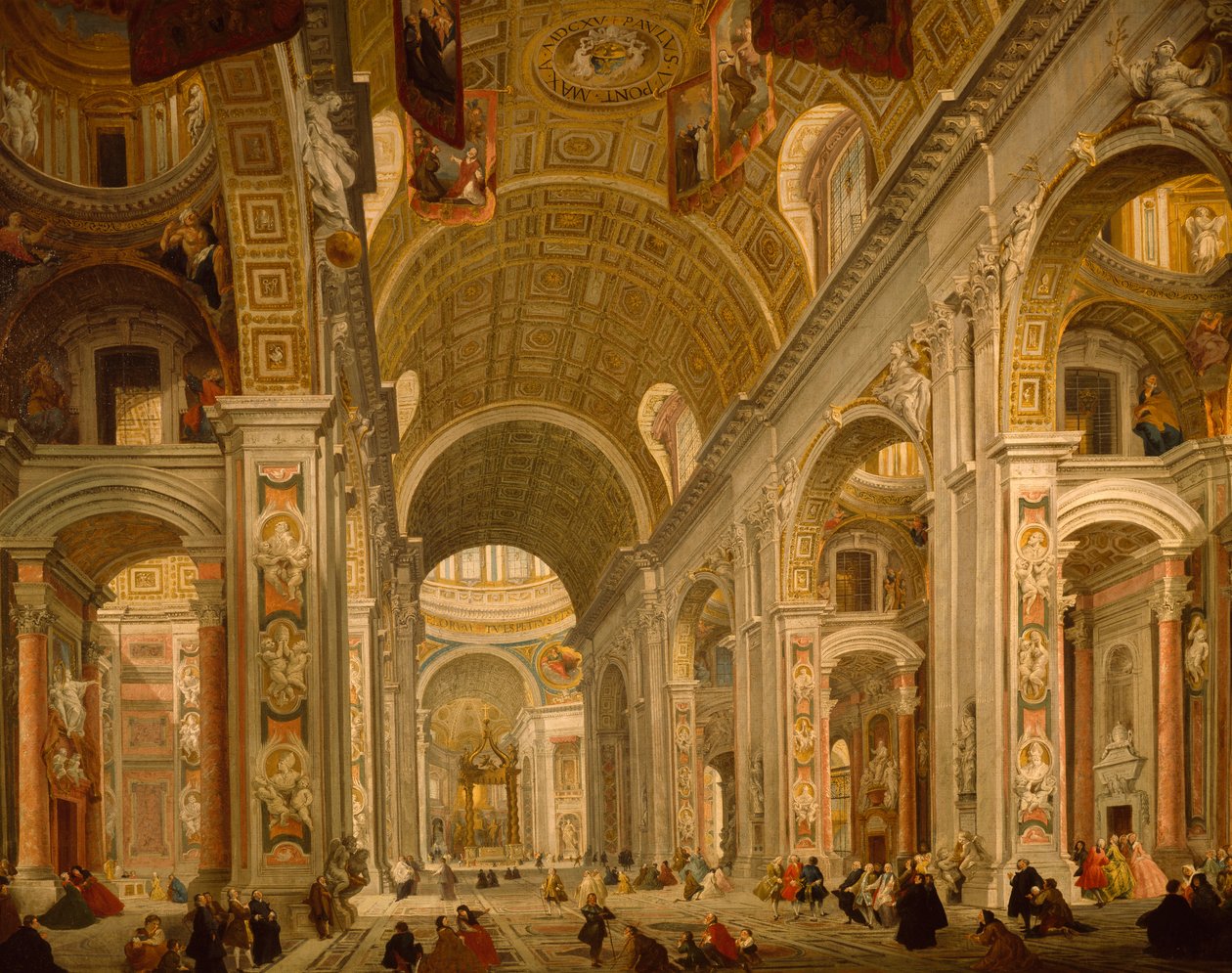 Interior de la Basílica de San Pedro de Giovanni Paolo Pannini