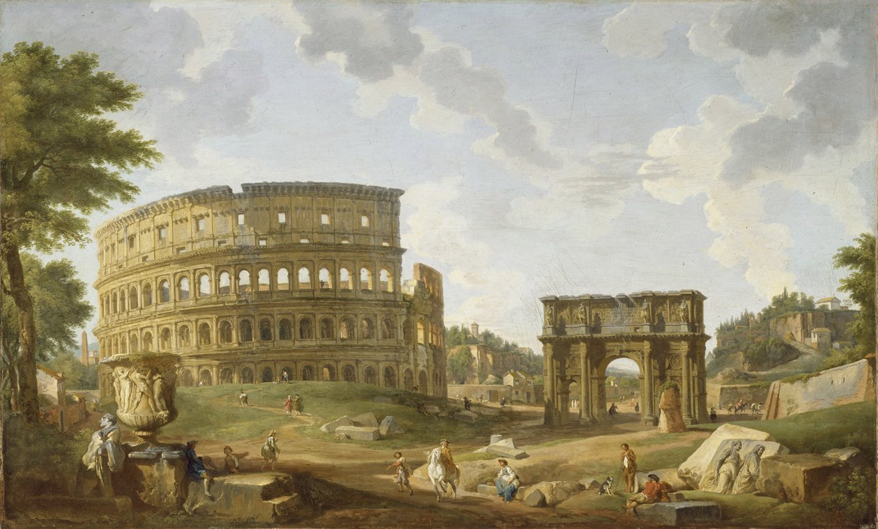 Vista del Coliseo, 1747 de Giovanni Paolo Pannini