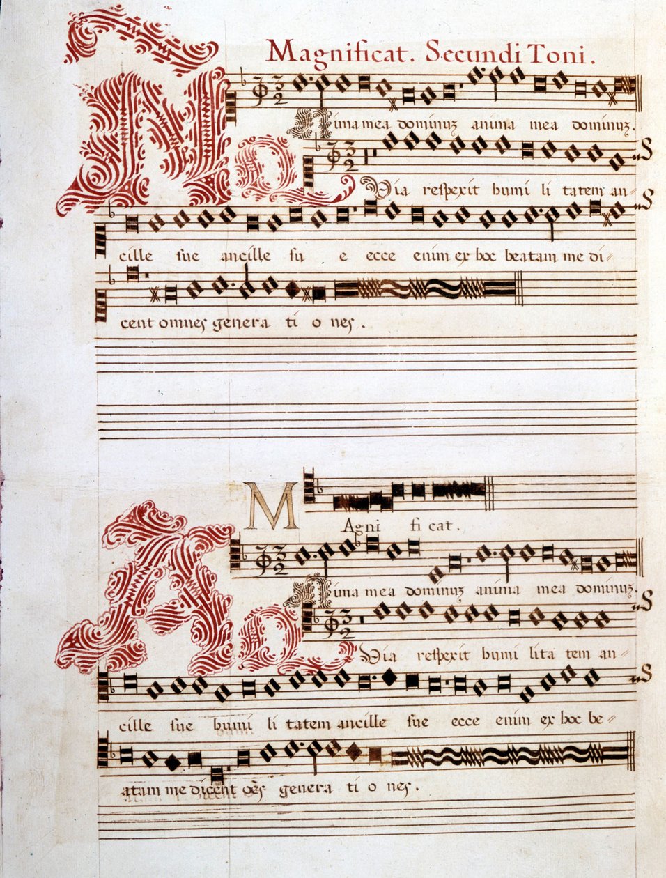 Magnificat, manuscrito de las 