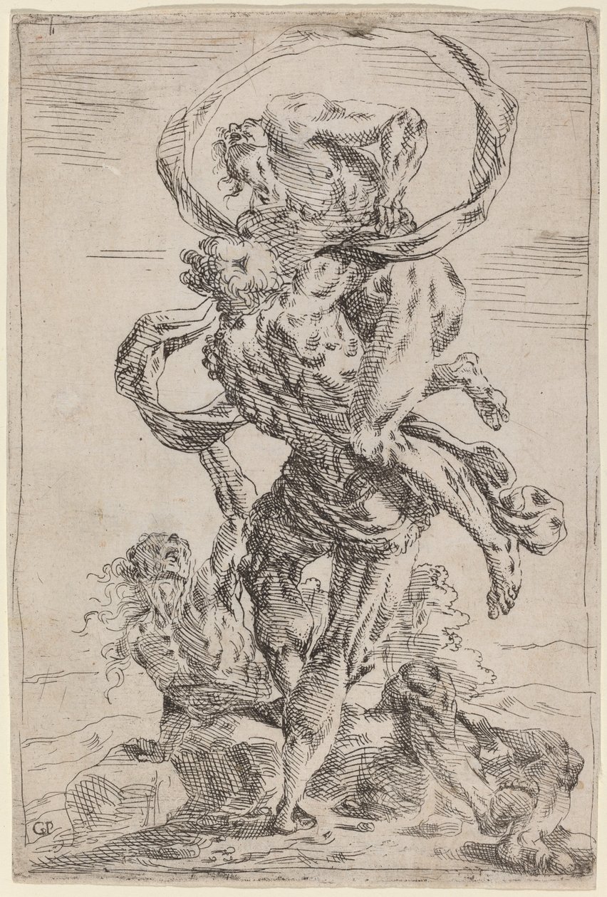 Hércules y Anteo de Giovanni Pietro Possenti