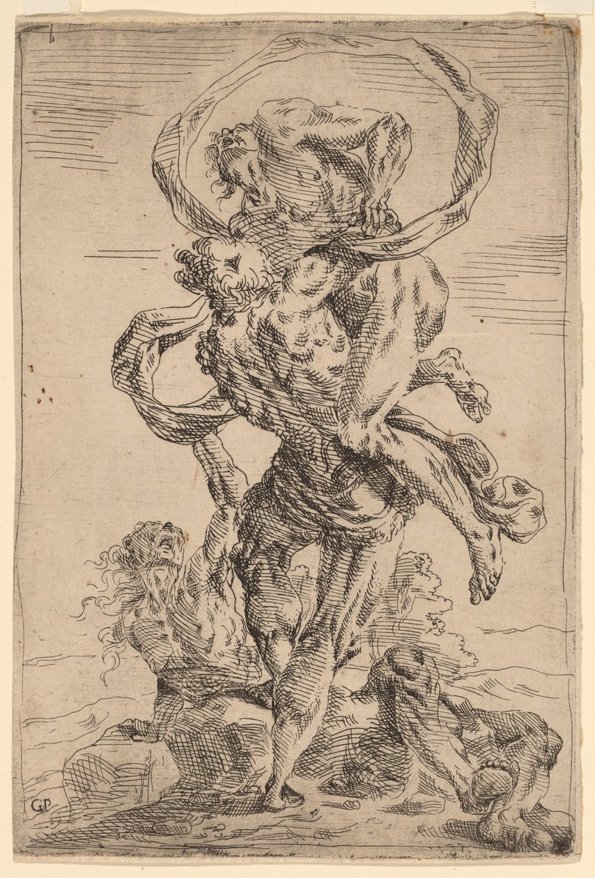 Hércules y Anteo de Giovanni Pietro Possenti