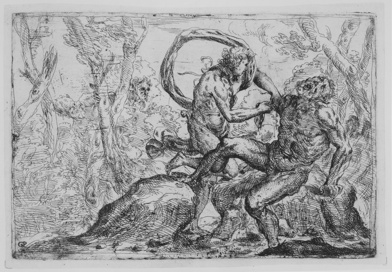 El desollamiento de Marsias, mediados del siglo XVII de Giovanni Pietro Possenti