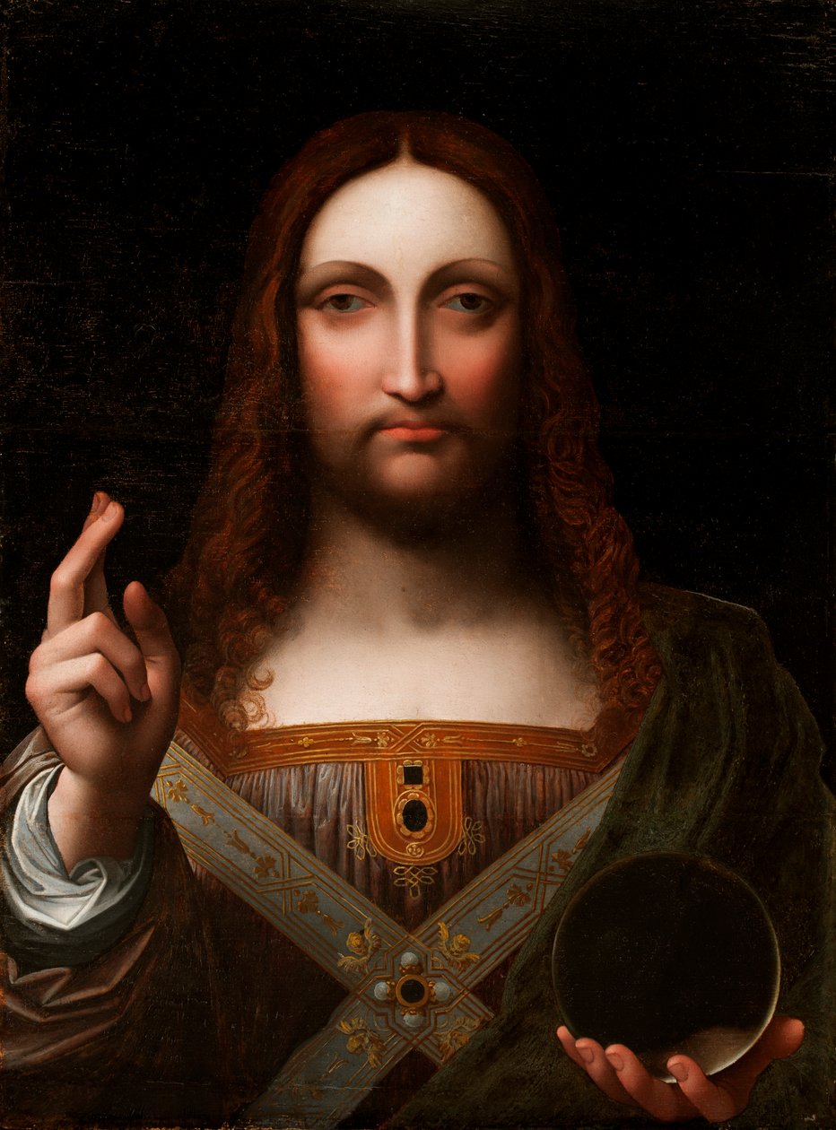 Cristo Salvator Mundi (óleo sobre tabla de madera) de Giovanni Pietro Rizzoli Giampietrino