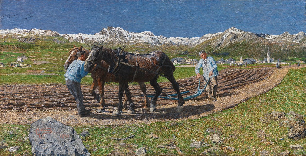 El arado de Giovanni Segantini