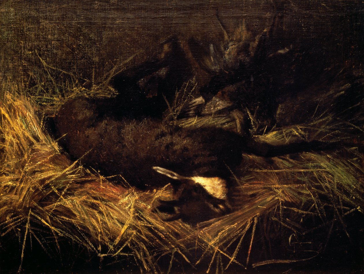Gamuza muerta de Giovanni Segantini