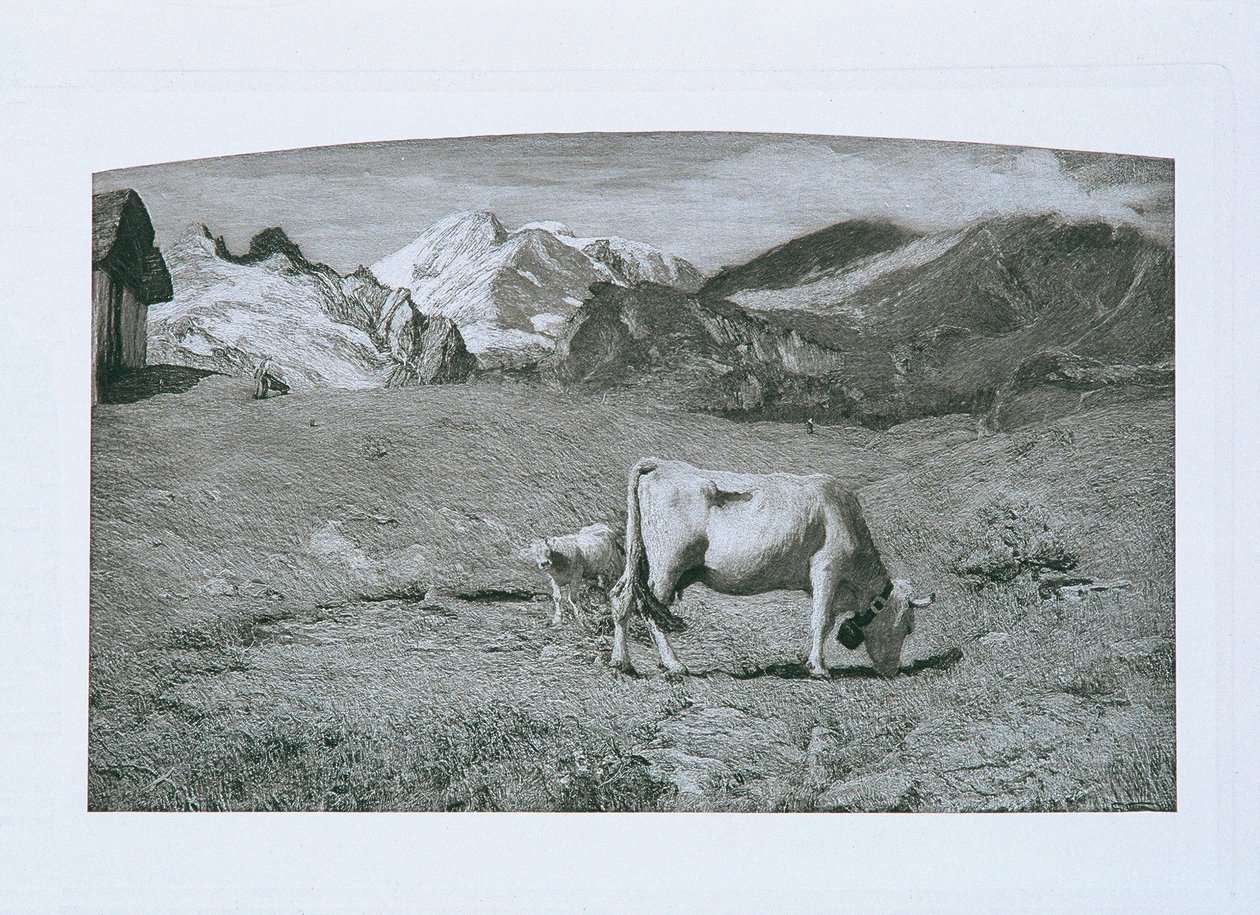 pasto de primavera de Giovanni Segantini