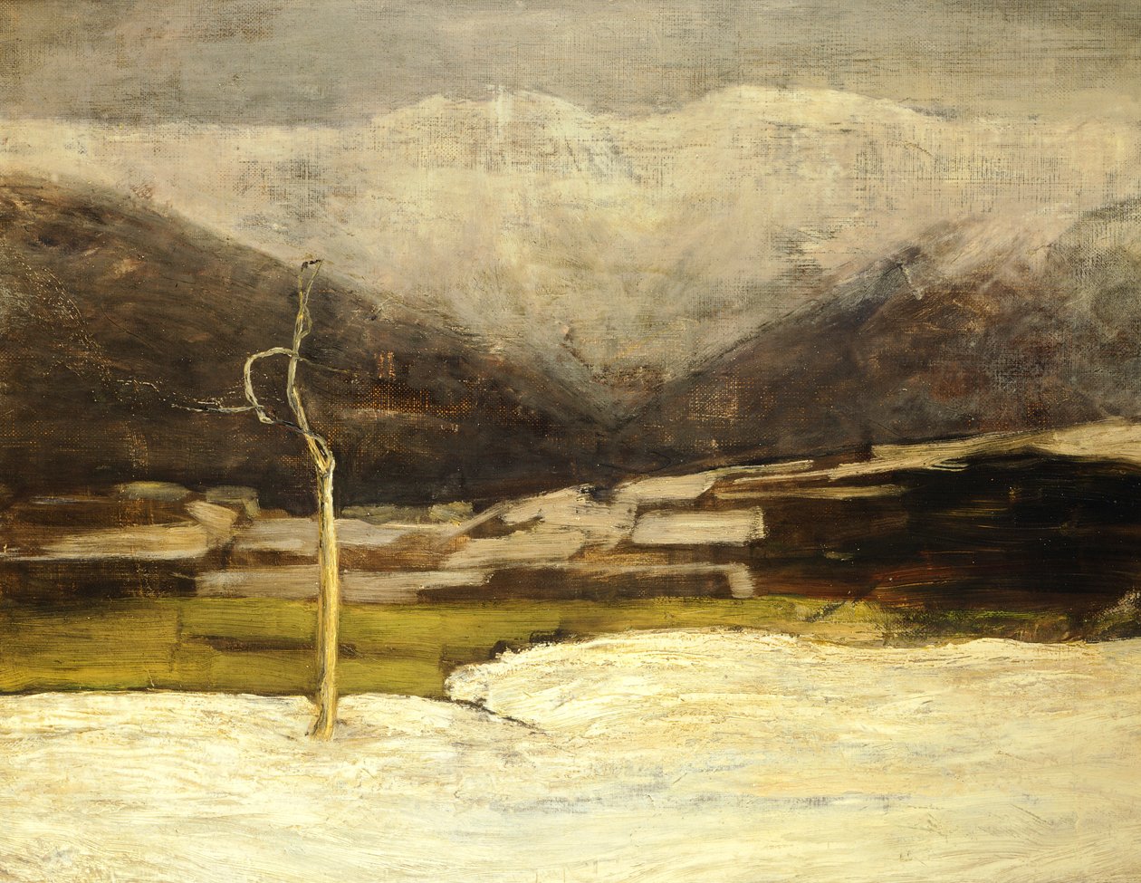 Paisaje de Savognino de Giovanni Segantini