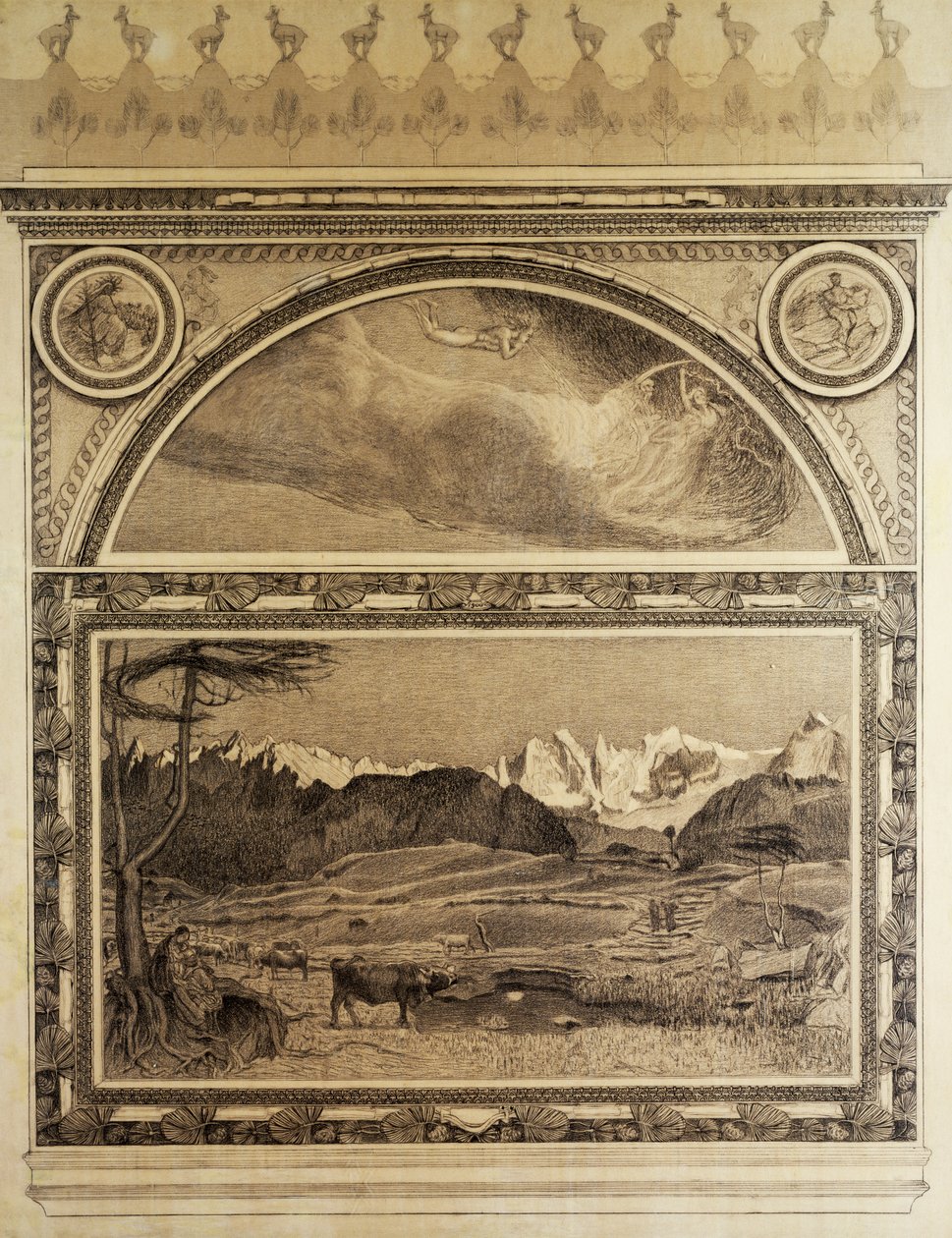 Estudio para el Tríptico de los Alpes, Vida de Giovanni Segantini