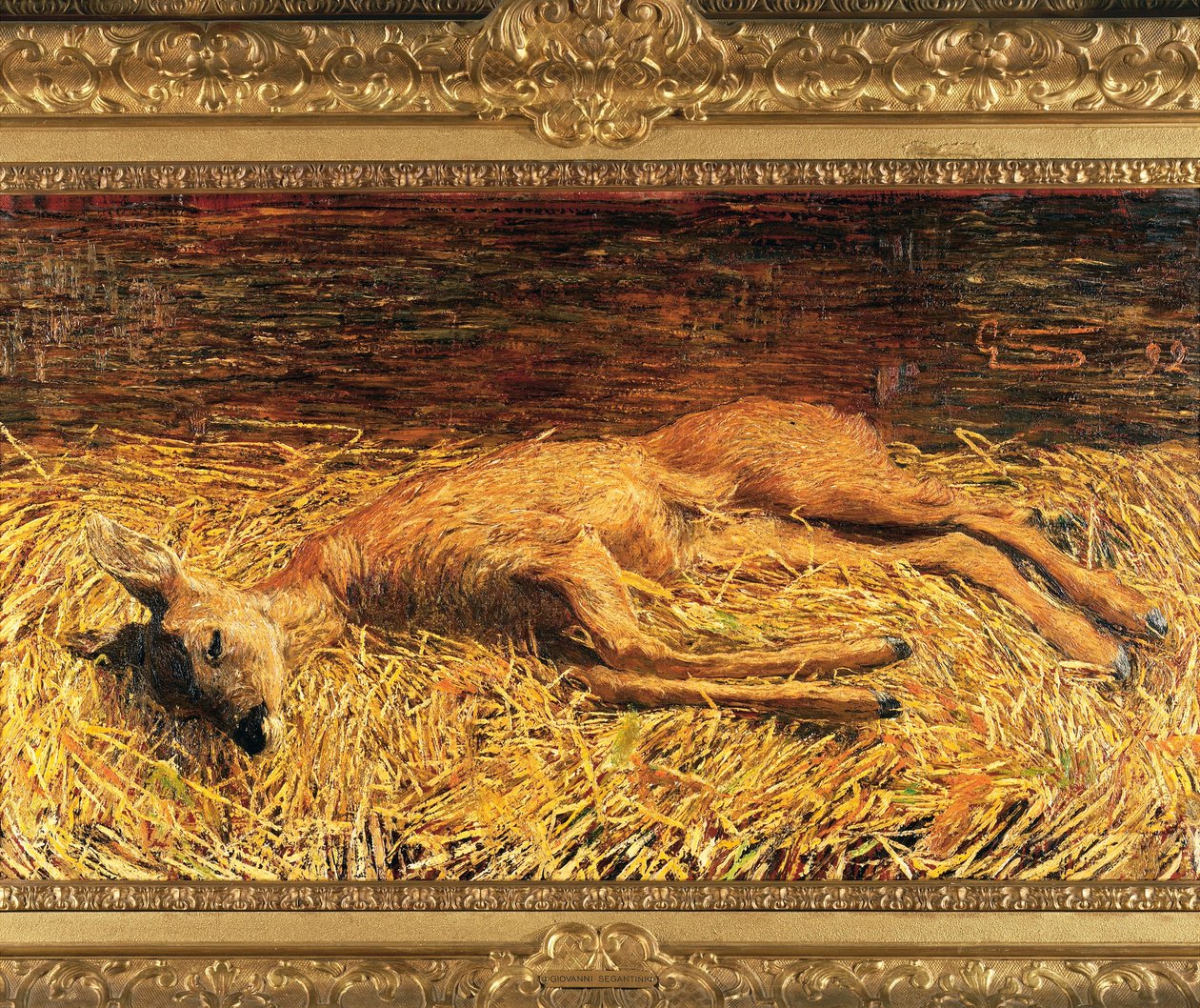 Suiza, Saint Moritz, Ciervo muerto de Giovanni Segantini