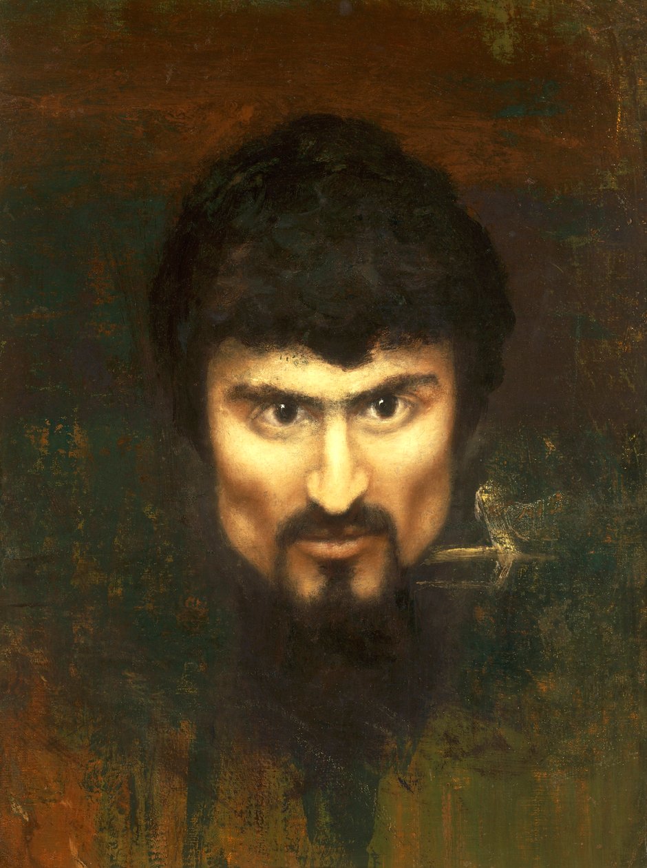 Suiza, Saint Moritz, Autorretrato en 1882 de Giovanni Segantini