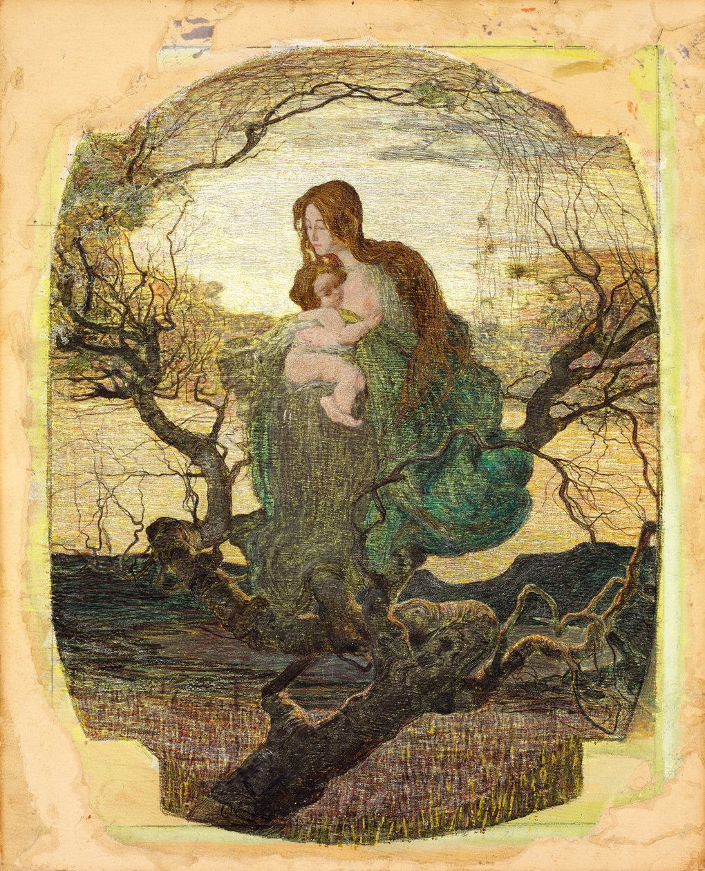 El ángel de la vida de Giovanni Segantini