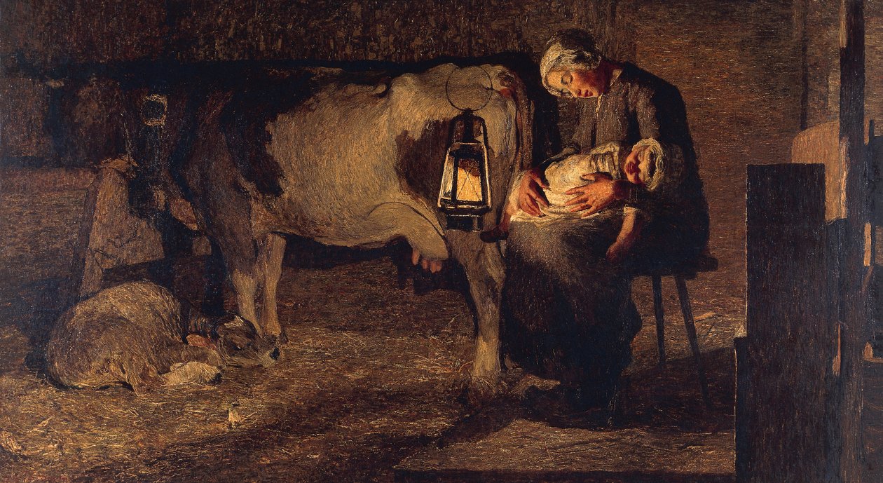 Dos madres de Giovanni Segantini
