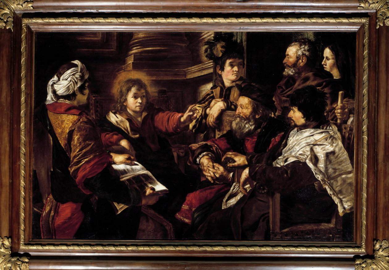Cristo y los doctores de Giovanni Serodine
