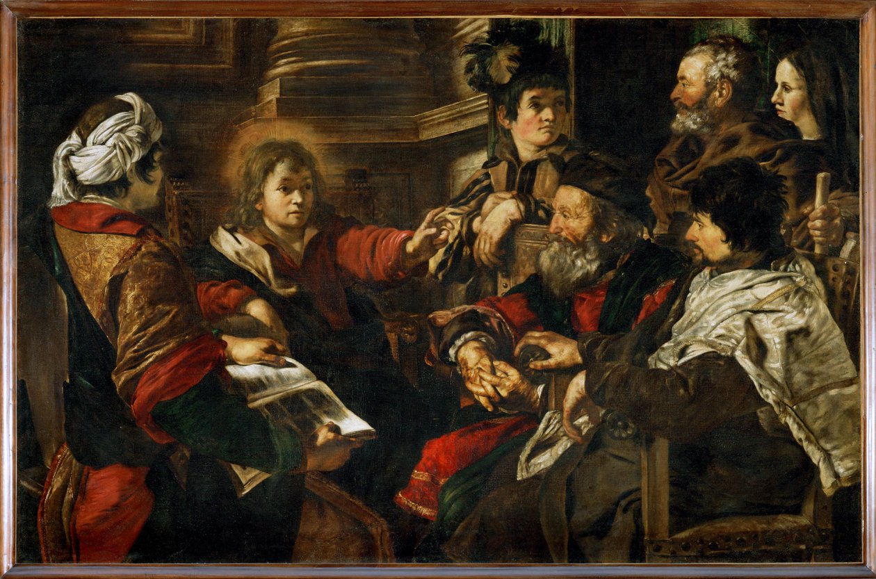 Jesus parmi les docteurs - Jesús entre los doctores ... de Giovanni Serodine