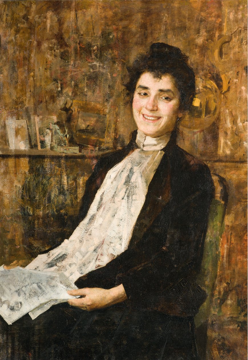 Retrato de su esposa Luisa de Giovanni Sottocornola