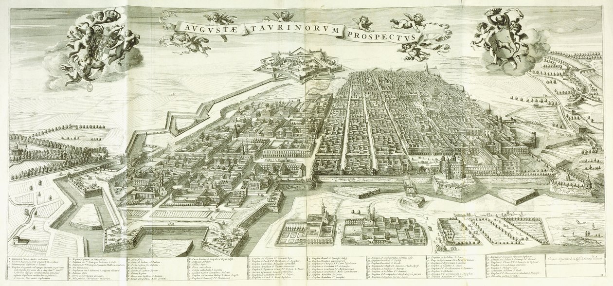 Vista de Turín, 1672 de Giovanni Tommaso Borgonio