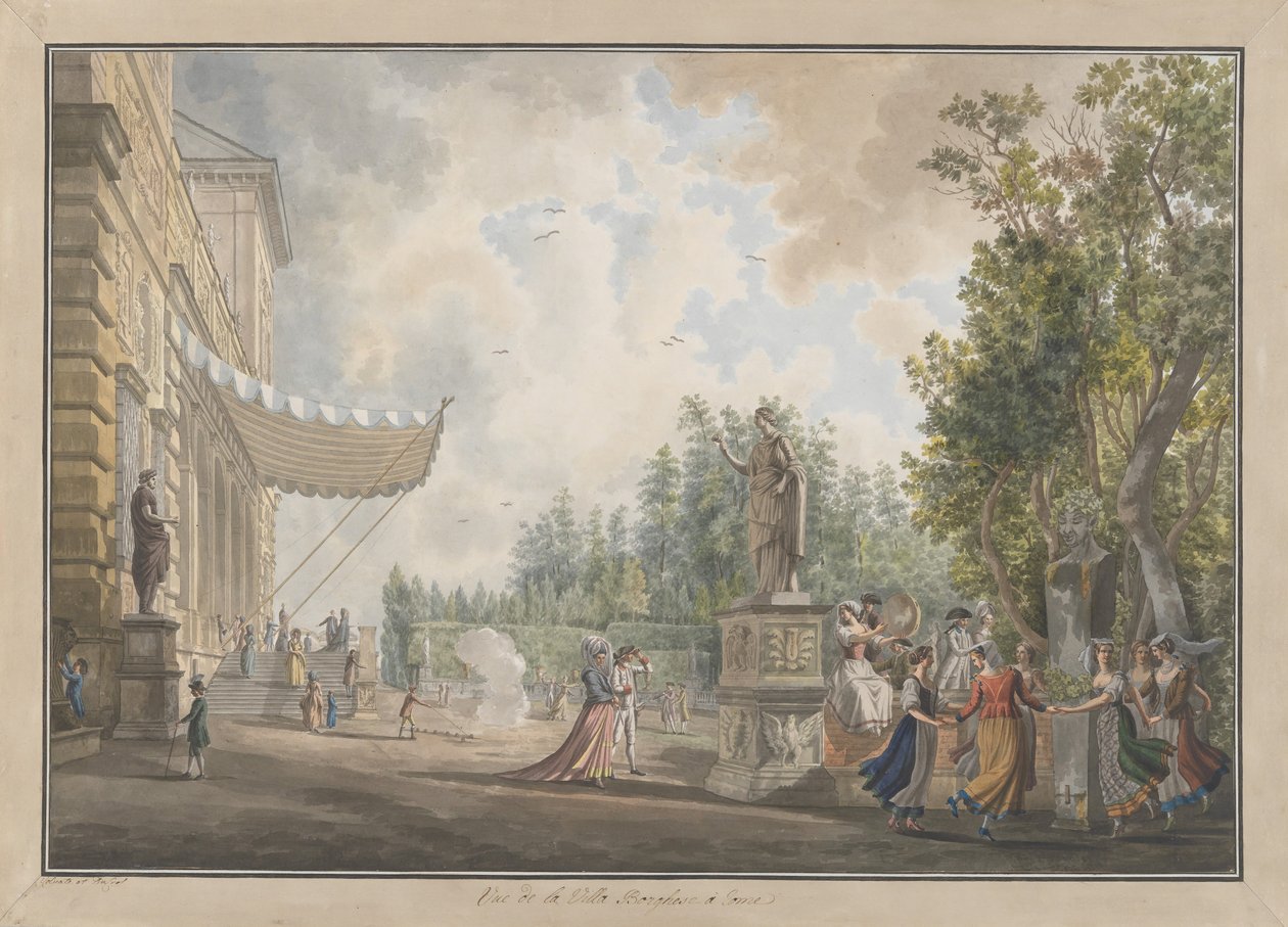 Villa Borghese de Giovanni Volpato, Louis Ducros
