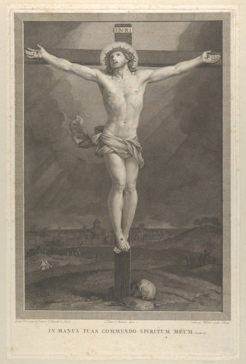 Cristo crucificado en la cruz, una calavera en la base, ca. 1770-1803 de Giovanni Volpato