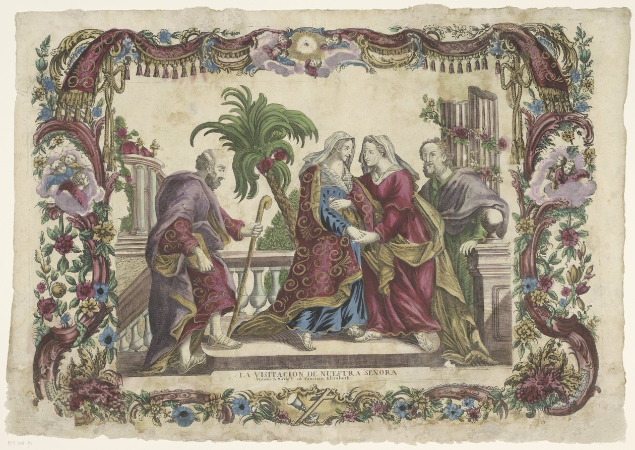 Visitación La visitacion de nuestra señora / Visitation of B. Marie V. to St. Elisabeth (título de la serie) de Giovanni Volpato