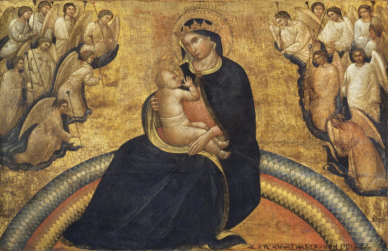 Madonna con el Niño y ángeles de Giovanni da Bologna