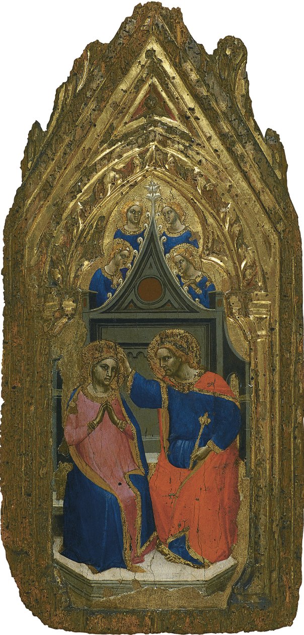 La Coronación de la Virgen con cuatro ángeles de Giovanni da Bologna