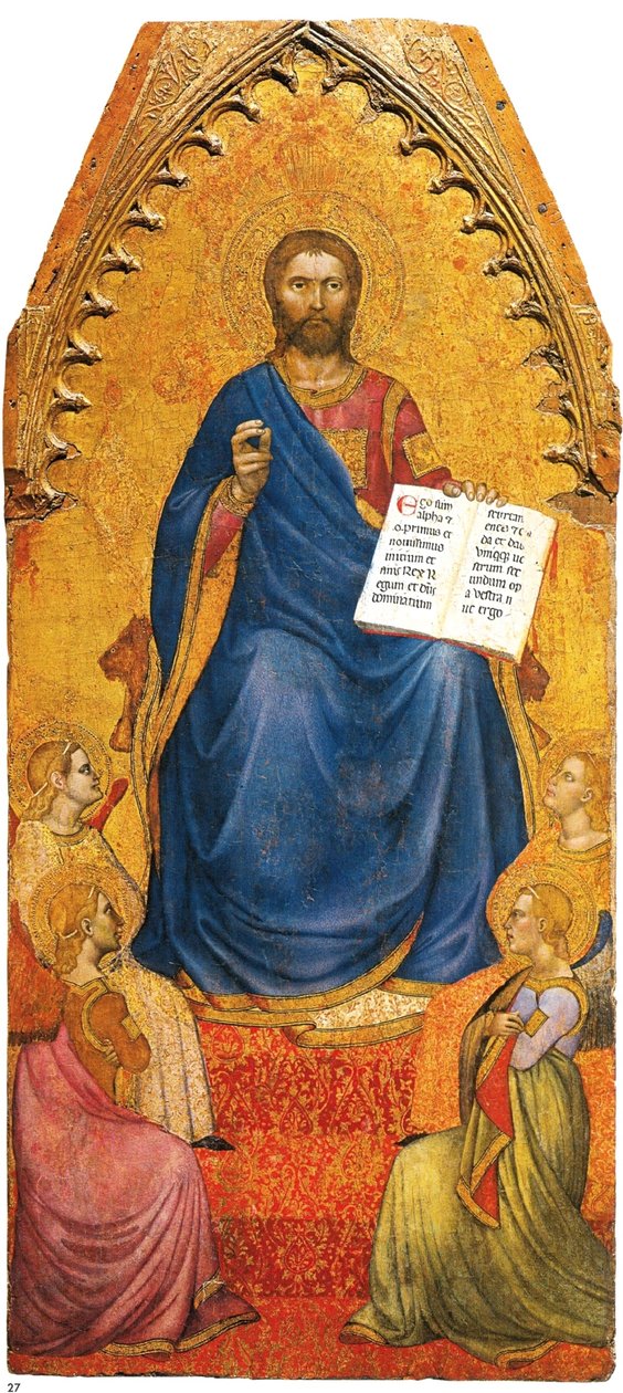 Cristo entronizado adorado por los ángeles de Giovanni da Milano