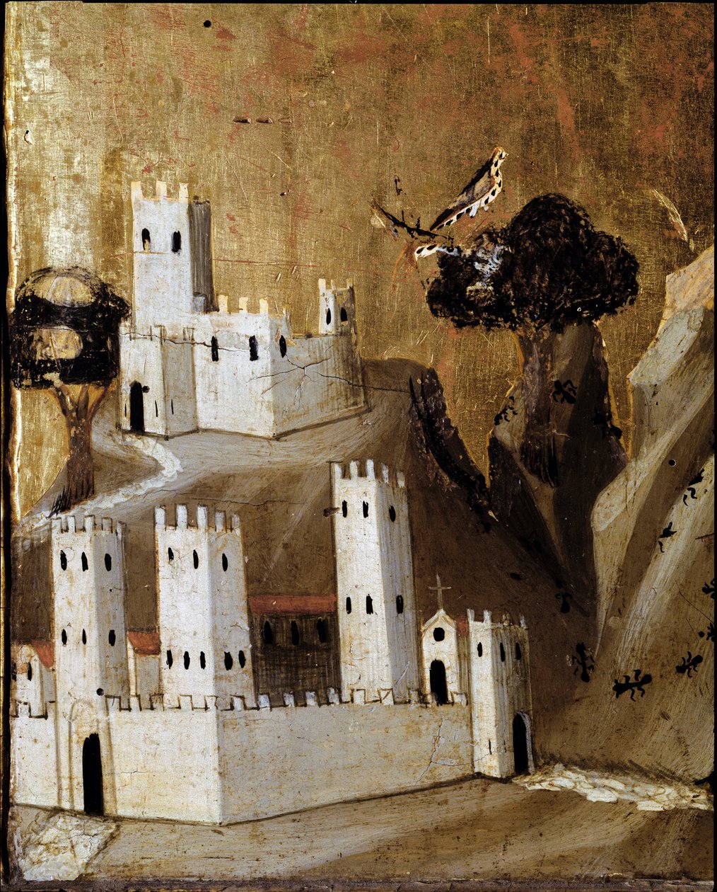 Retablo Rinuccini: Virgen y Niño con Santos - (detalle) de Giovanni da Milano