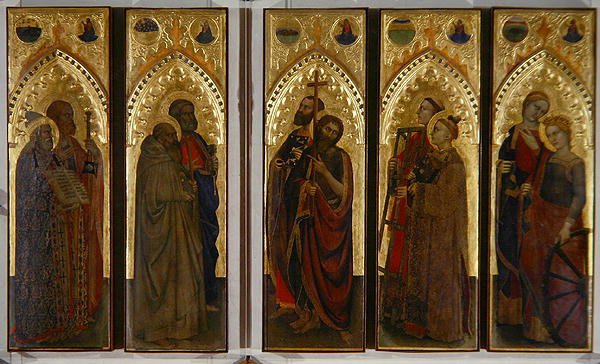 Santos, Vírgenes y Mártires, c.1350-60 de Giovanni da Milano