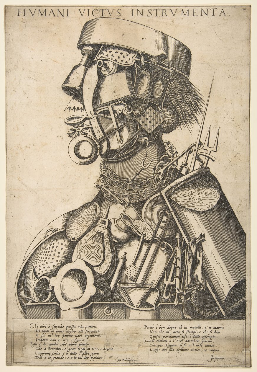 Los instrumentos de la sustentación humana Humani Victus Instrumenta: Cocina, después de 1569 de Giovanni da Monte Cremasco