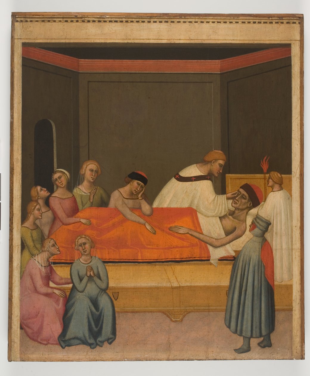 Extremaunción, c.1360 (temple sobre tabla) de Giovanni del Biondo dal Casentino